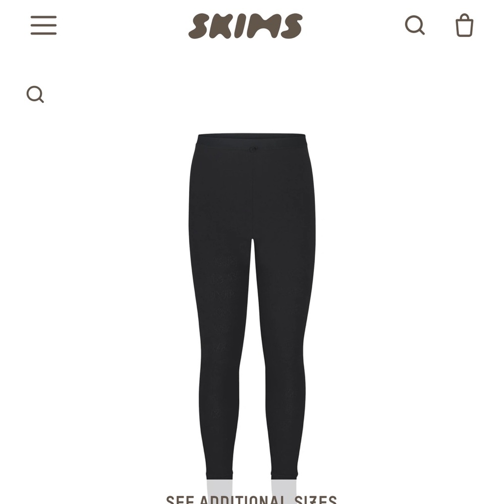Skims KIDS Pointelle Logo Leggings